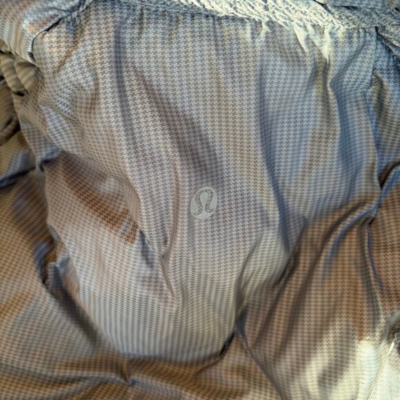 Lululemon women's down jacket 12 white insulated quilted full zip pockets - Picture 10 of 12